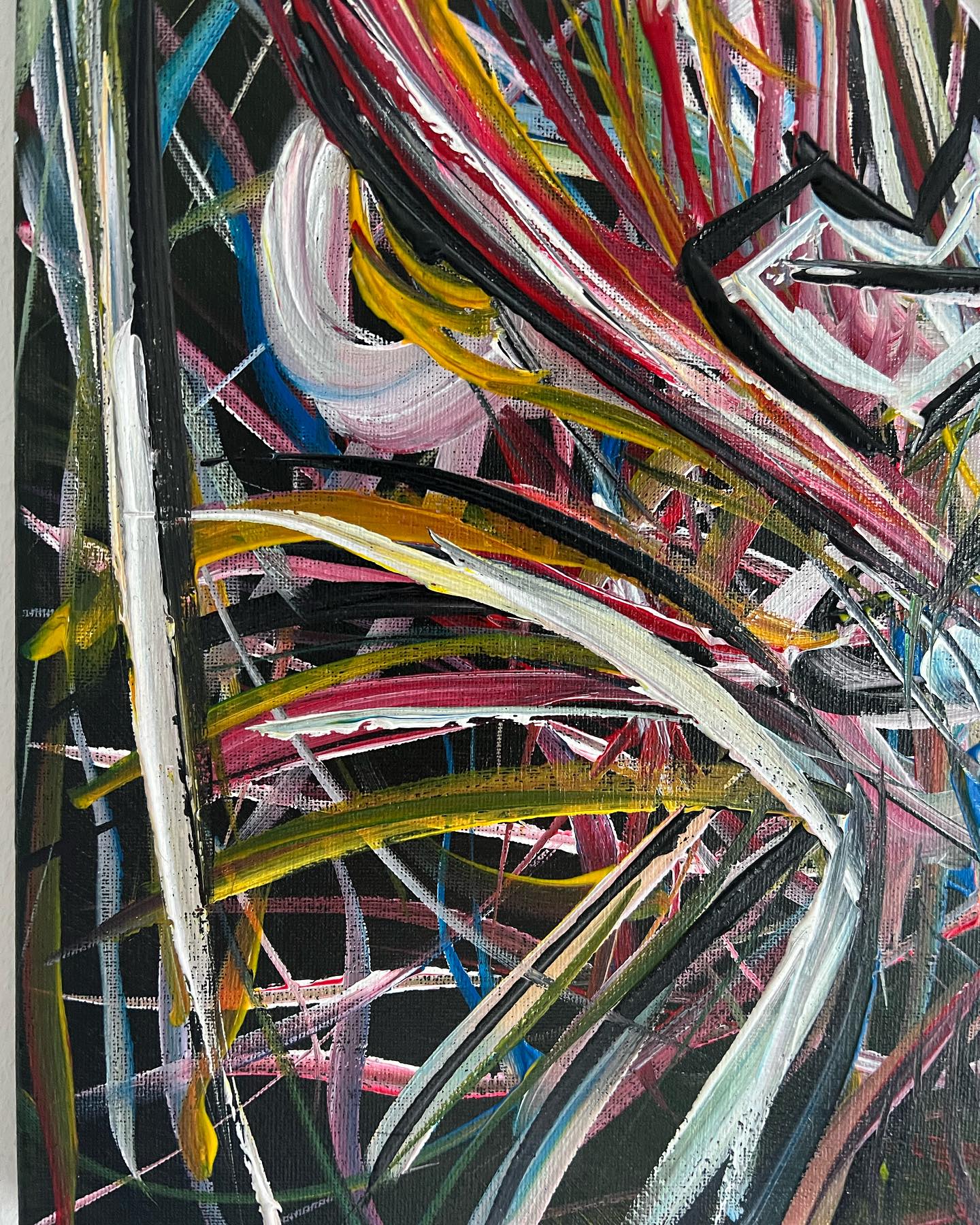 Alien — Original Acrylic Painting on Canvas (40×50 cm)